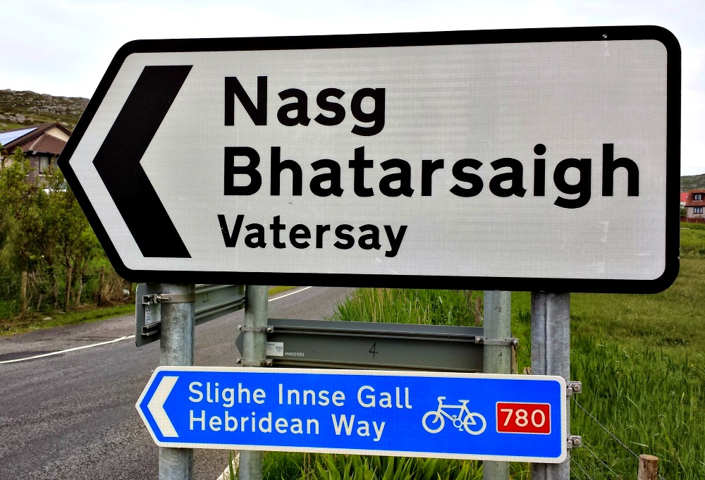 Gaelic signs - with the English translation below
