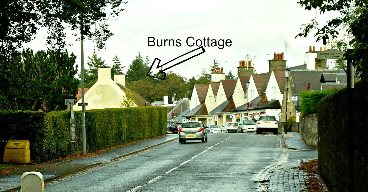 Burns Cottage location today in Alloway. What would Burns have said?