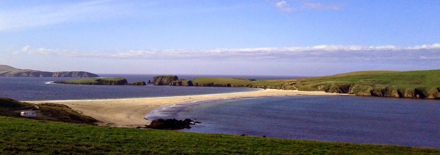 St Ninians Isle - one of the finest sand tombolos in Europe
