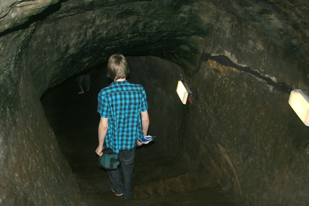 The attackers' mine at St Andrews Castle