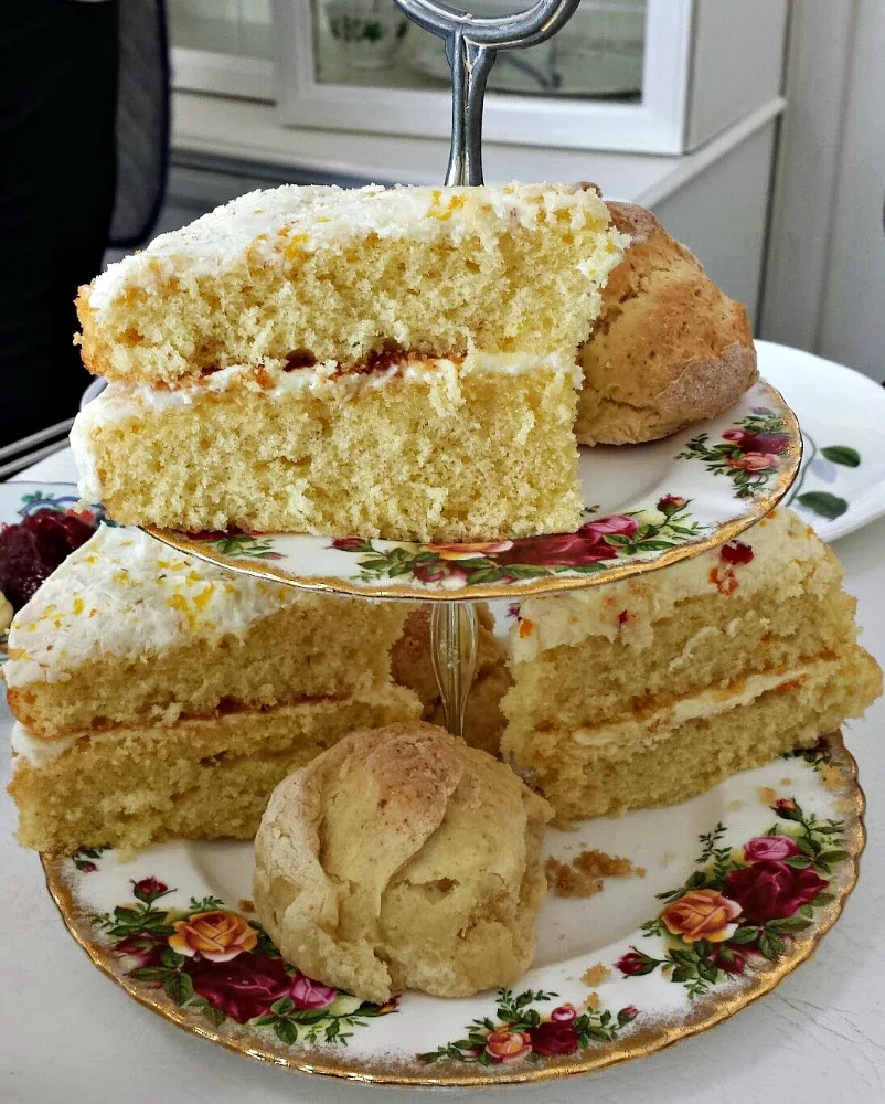 Scottish high tea - home baking should appear on the menu. But if there is nothing cooked with it, then it's just afternoon tea!!