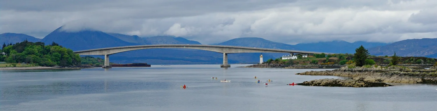 Skye Bridge from Kyle of Lochalsh railway pier