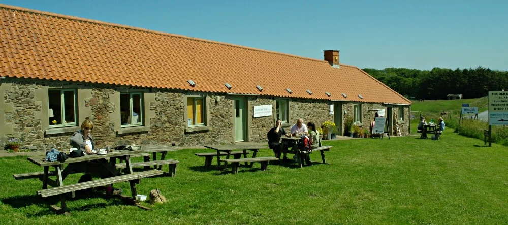 Northfield car park, just behind information centre, shops, cafe. Park here for St Abb's Head.