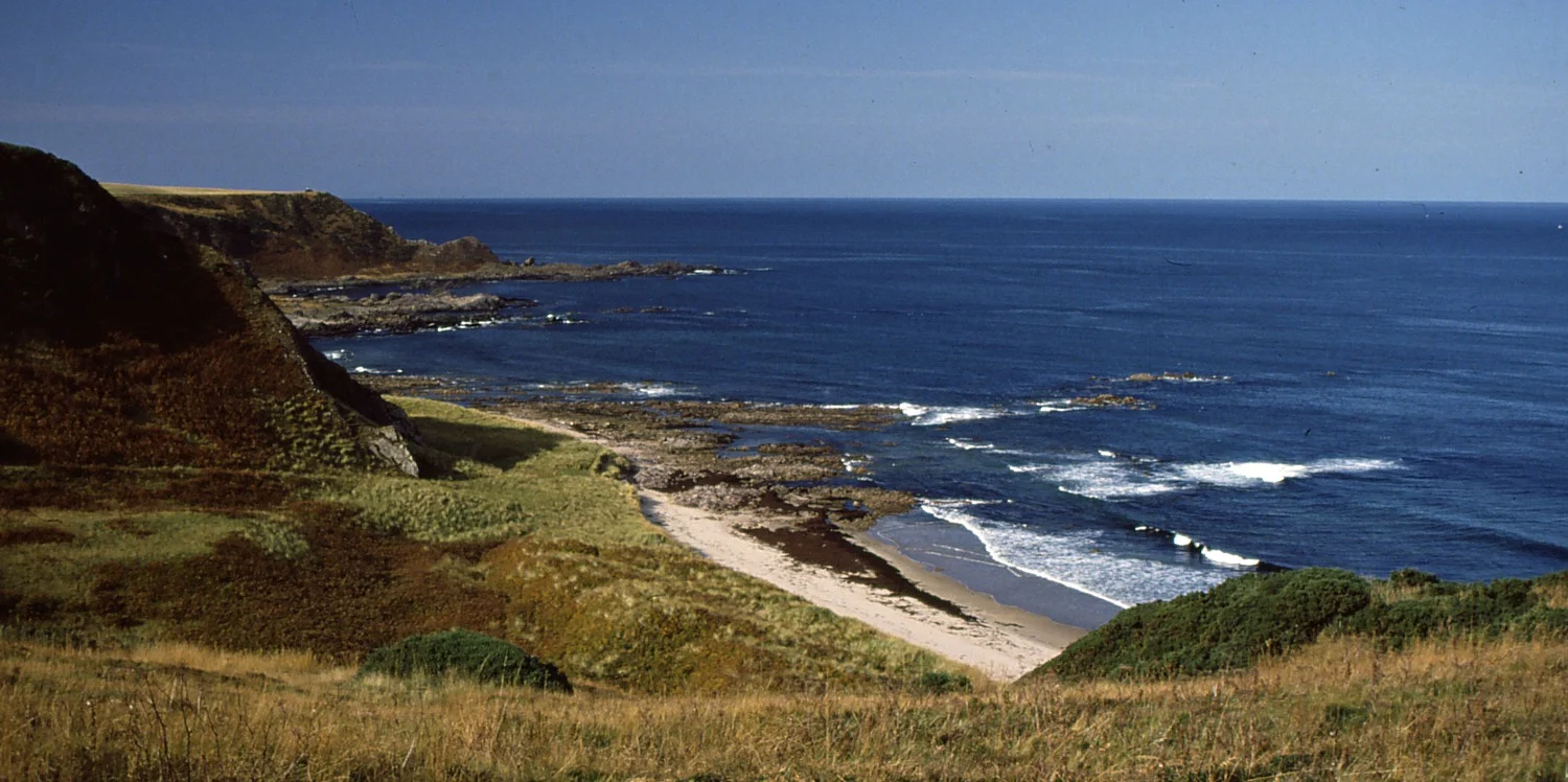 Sunnyside Beach between Portsoy and Cullen on the sunny Moray Firth