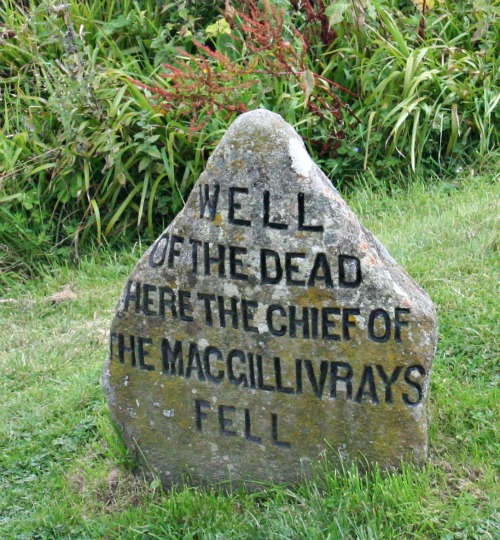 Clan marker at Culloden Battlesite, near Inverness