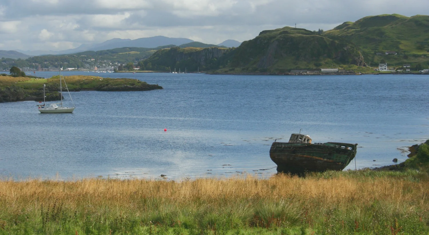 Looking from Kerrera north-east to Oban