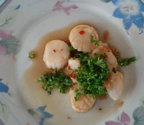 Scallops - just don't overcook 'em.