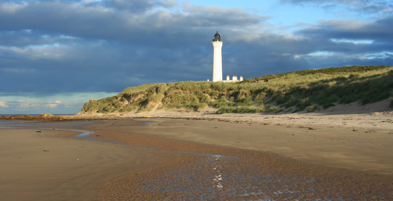 Covesea Skerries Lighthouse, by Lossiemouth, Moray.