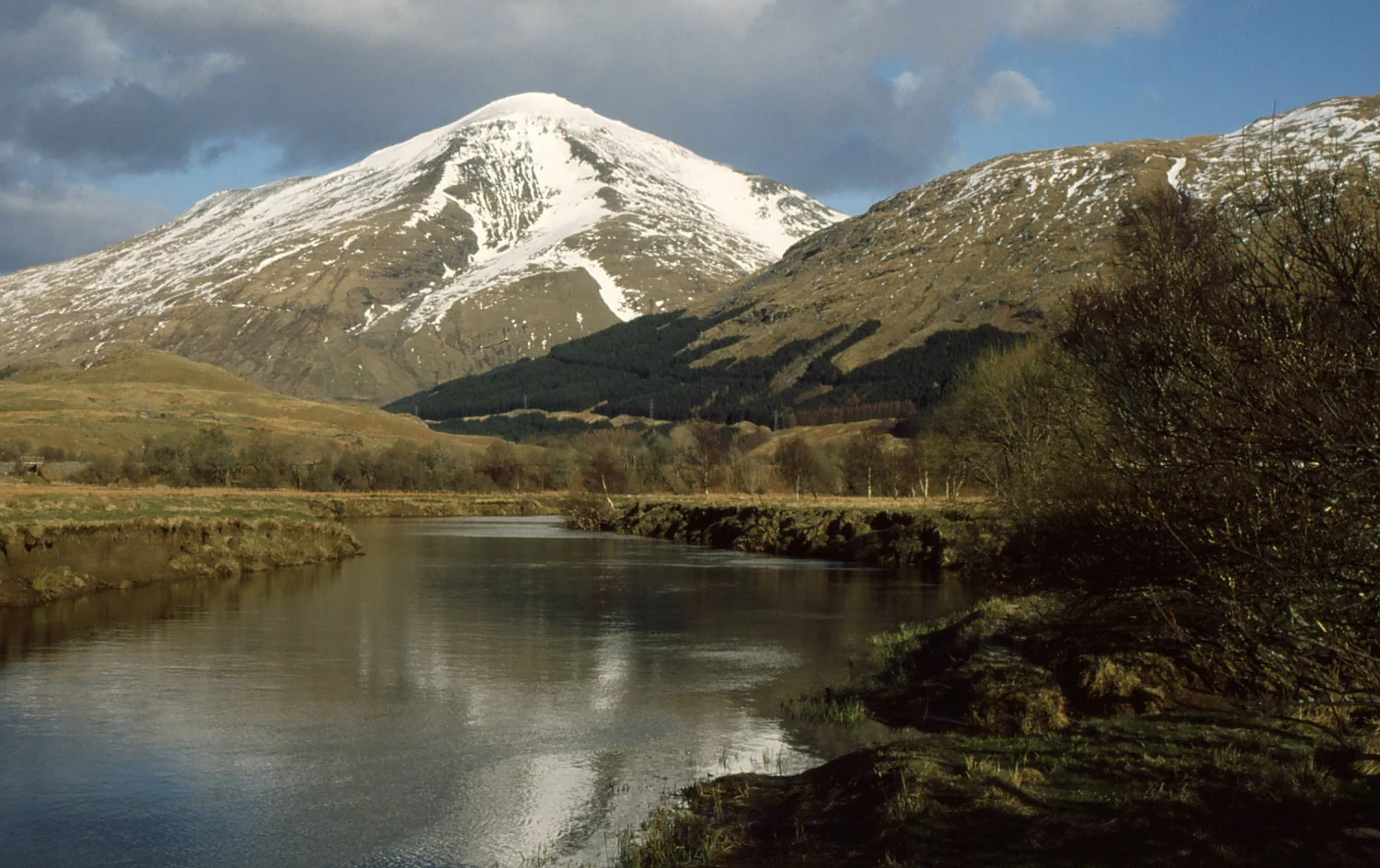 Ben More and the River Fillan near Crianlarich.