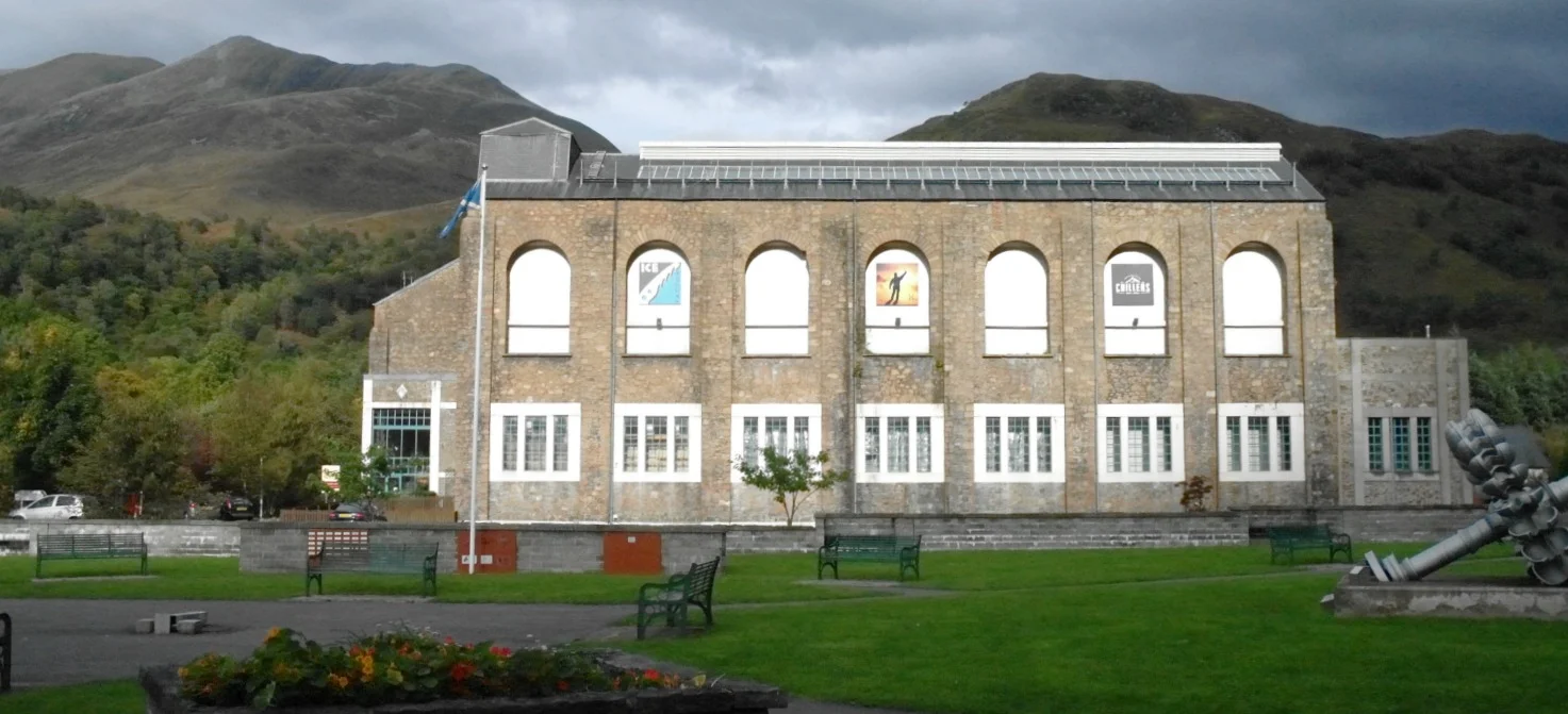 Ringed by big hills and set at the head of fjord-like Loch Leven, Kinlochleven has a completely unexpected industrial story to tell. Once it smelted aluminium, using local hydro power. The village housing reflects this, with the faint air of a former mining or mill community about it. The Ice Factor in Kinlochleven, housed within a former smelter building, is described as the world’s largest indoor ice wall climbing facility. Easily reached from Fort William or Oban.