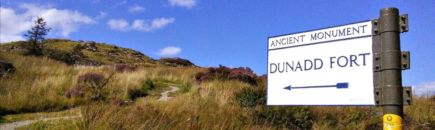 Dunadd near Crinan - ancient crowning place of Scots kings.