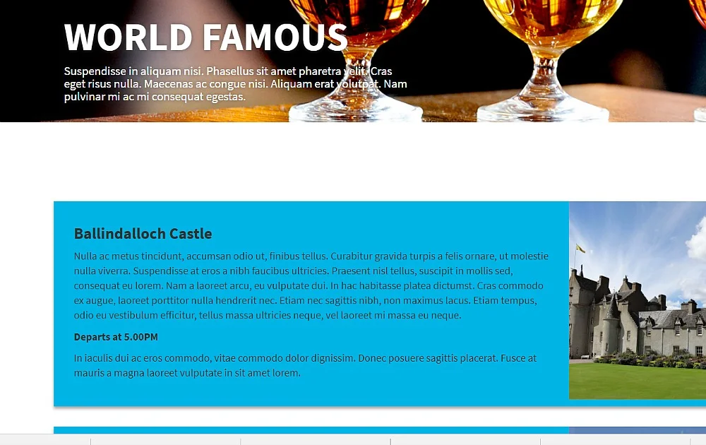 In the published website, several pages attempt to grab the attention of ancient Romans. 
