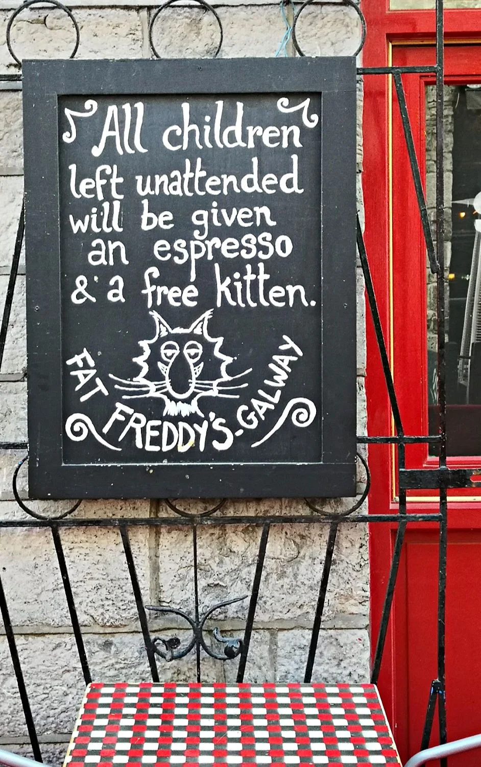 Another reason to like Galway and its cafes.