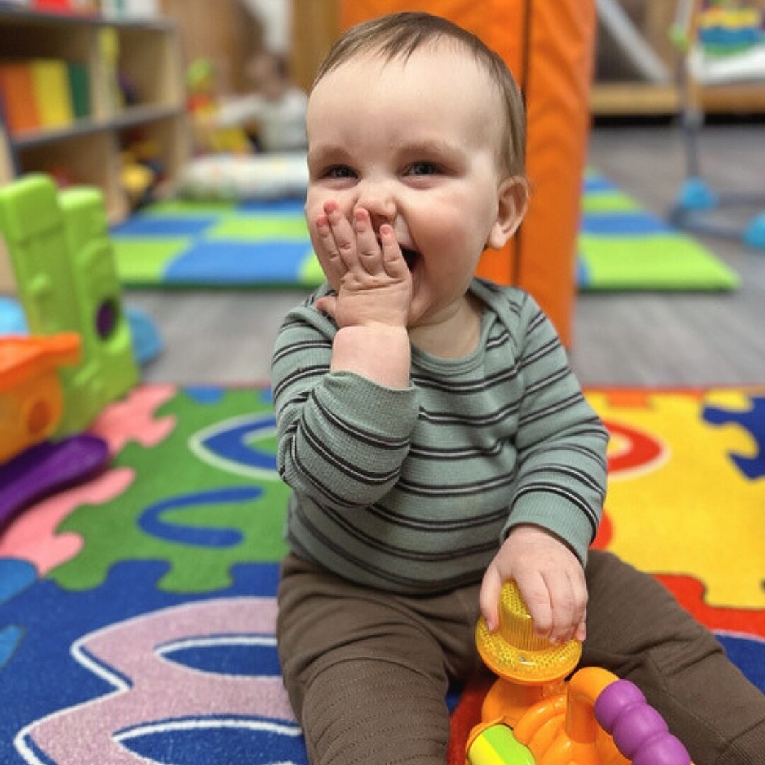What expressing communication and social emotional development looks like in our infant room&hellip;blowing kisses to our friends!! Muahhh! 🥰