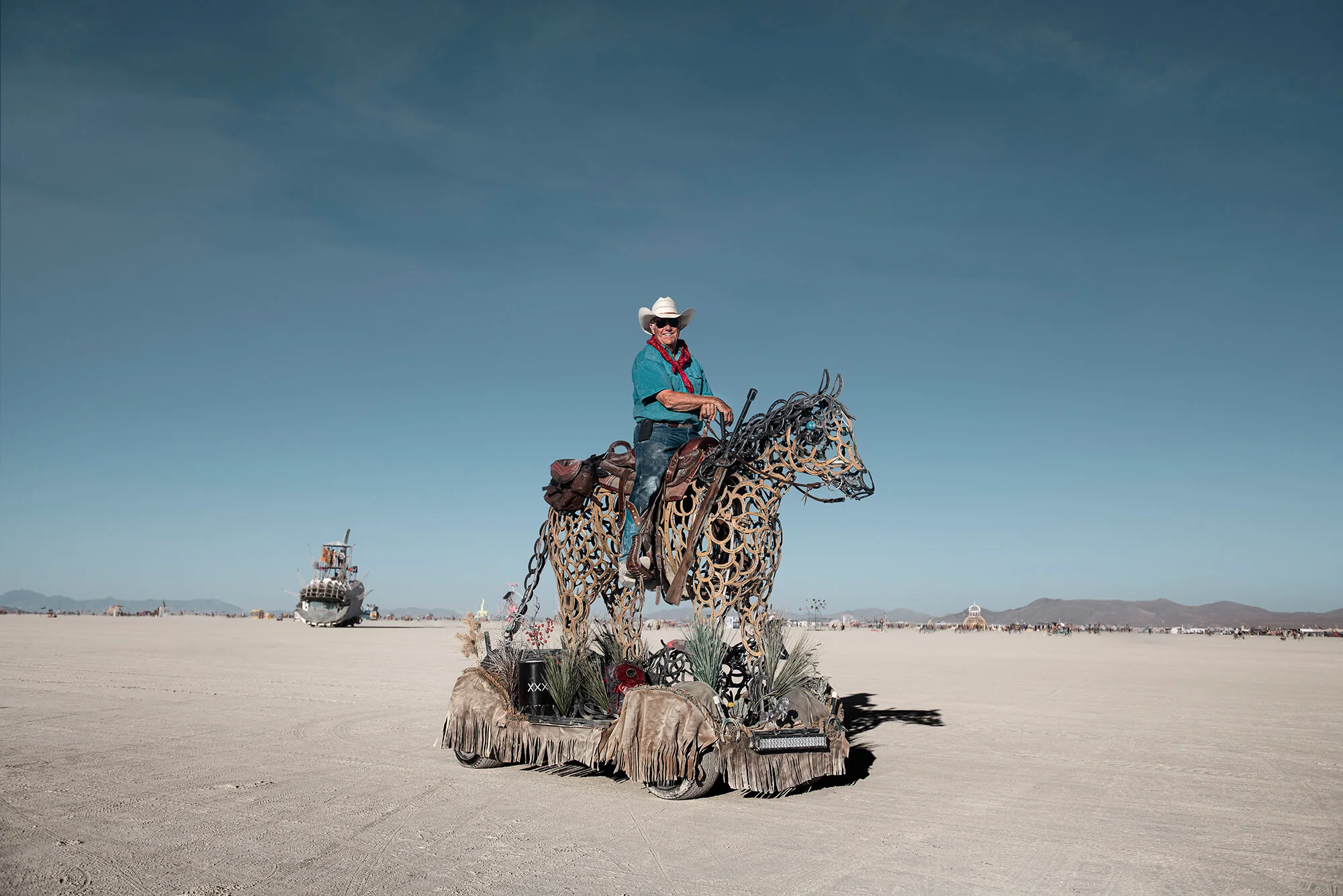 Horse car at Burning Man