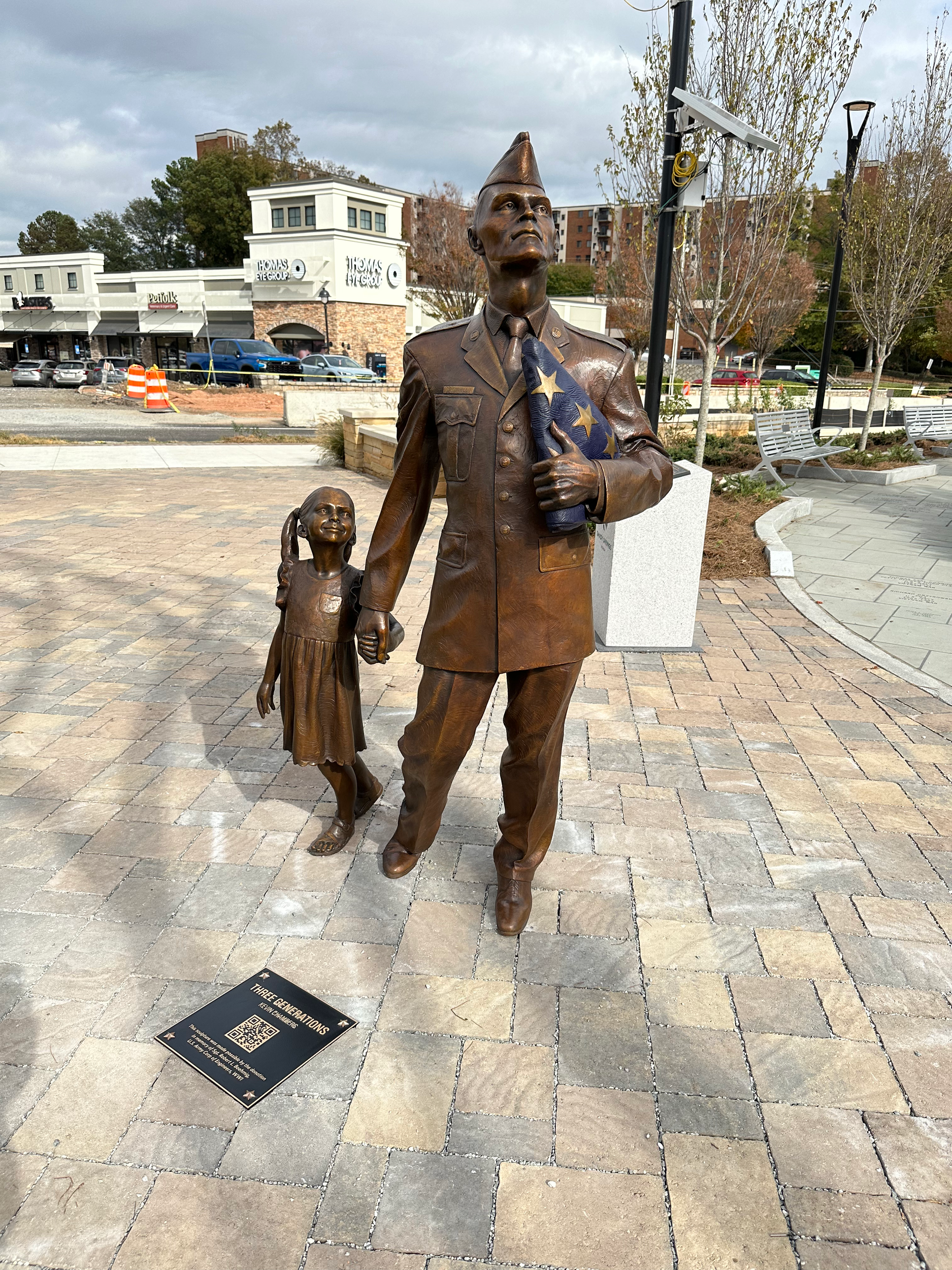 "Three Generations"

 

 Bronze   Veterans Park, Sandy Springs GA   Life Size 