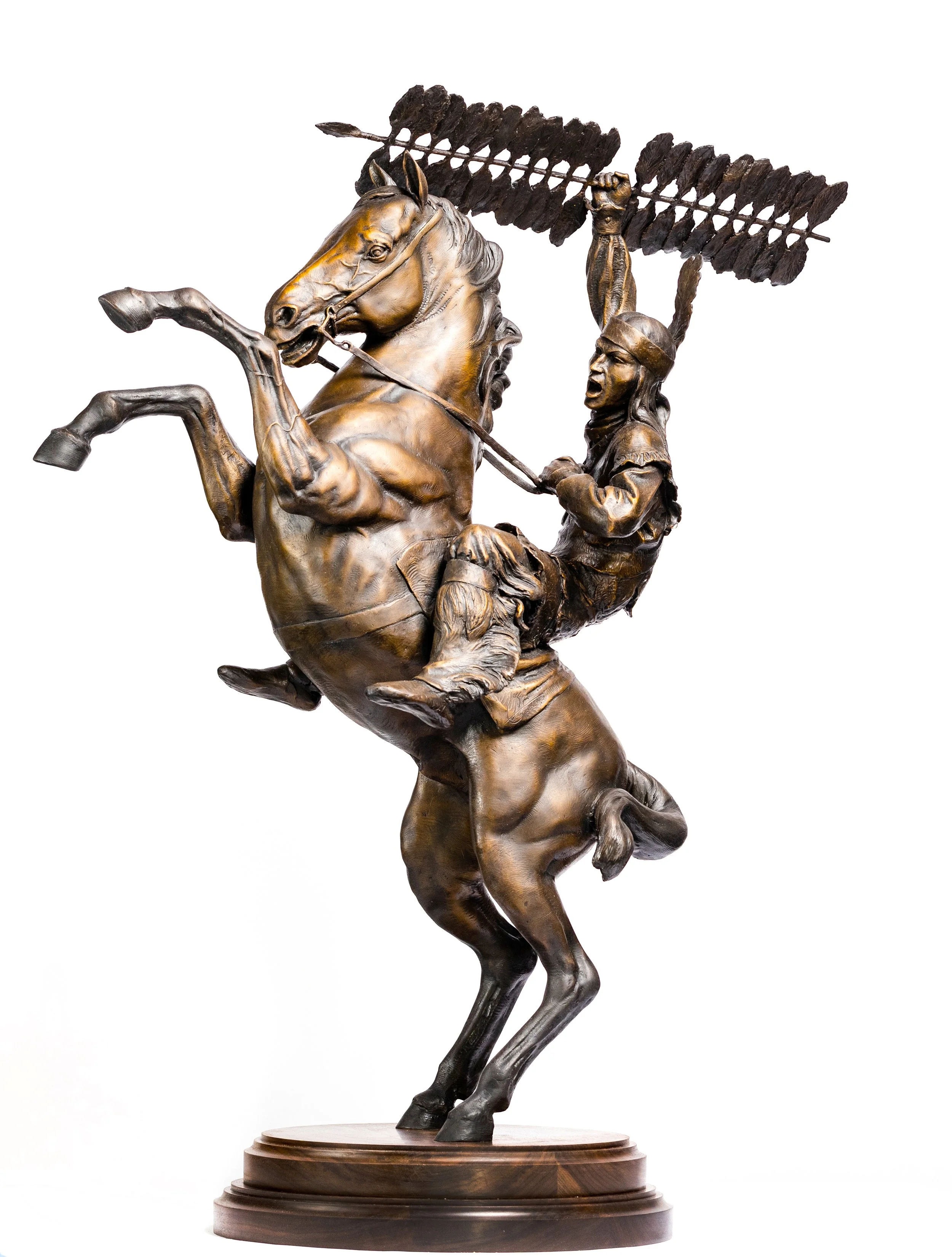 "Unconquered"

 

 Bronze  36"  Limited Edition, Available   