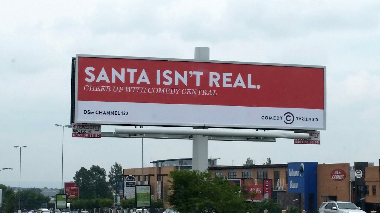 Comedy Central | Santa Billboard - Outdoor