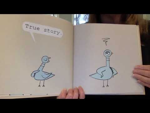 Ms. Barnes reads, "Don't Let the Pigeon Drive the Bus!".