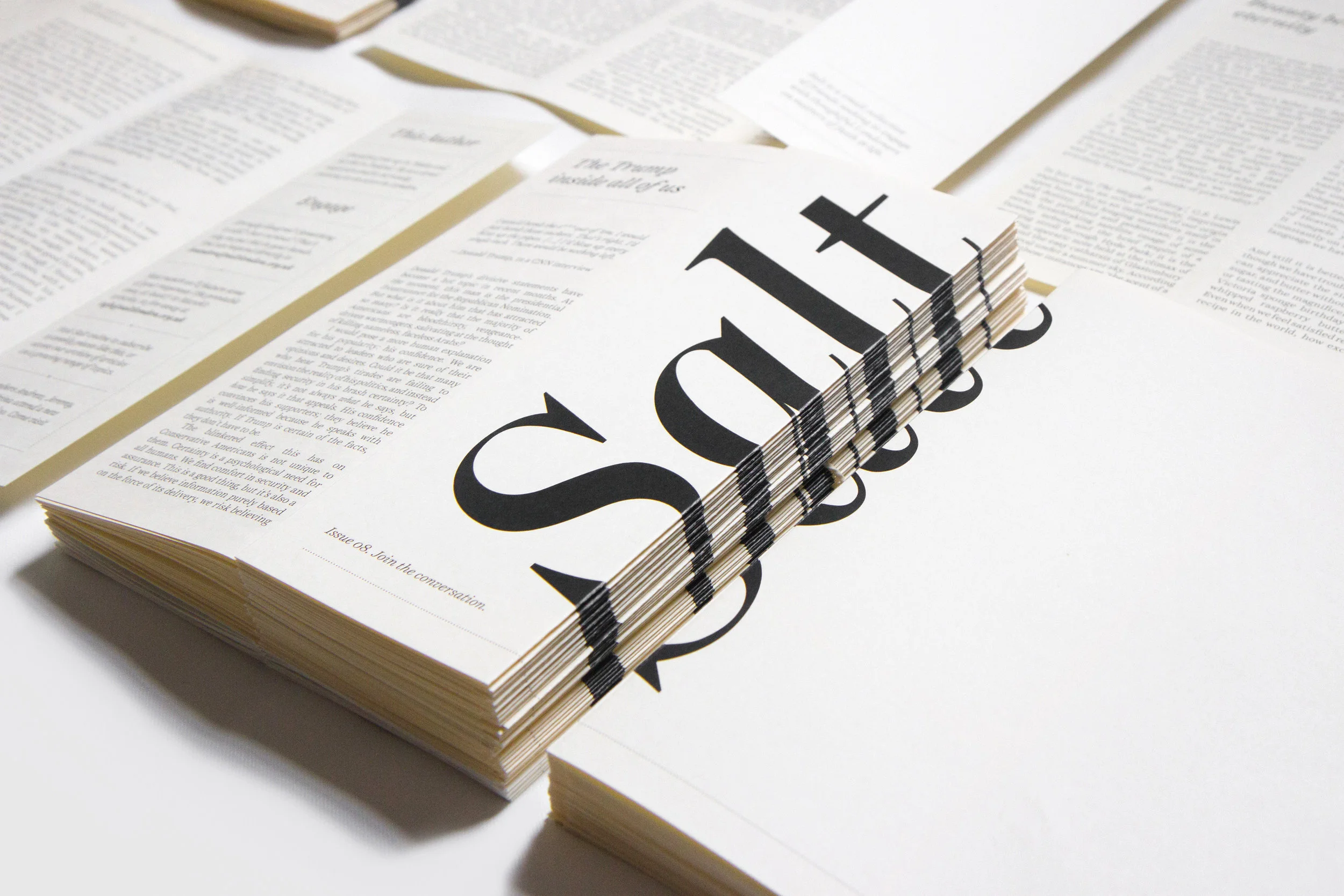 Salt is designed by Irina , who also writes an article every now and then.