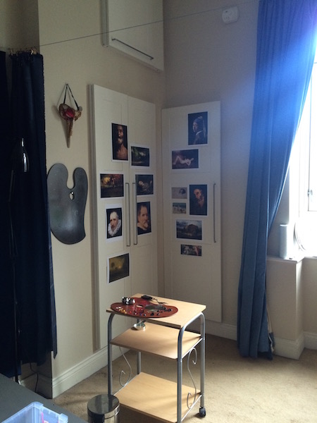Another shot of our north light window and our taboret