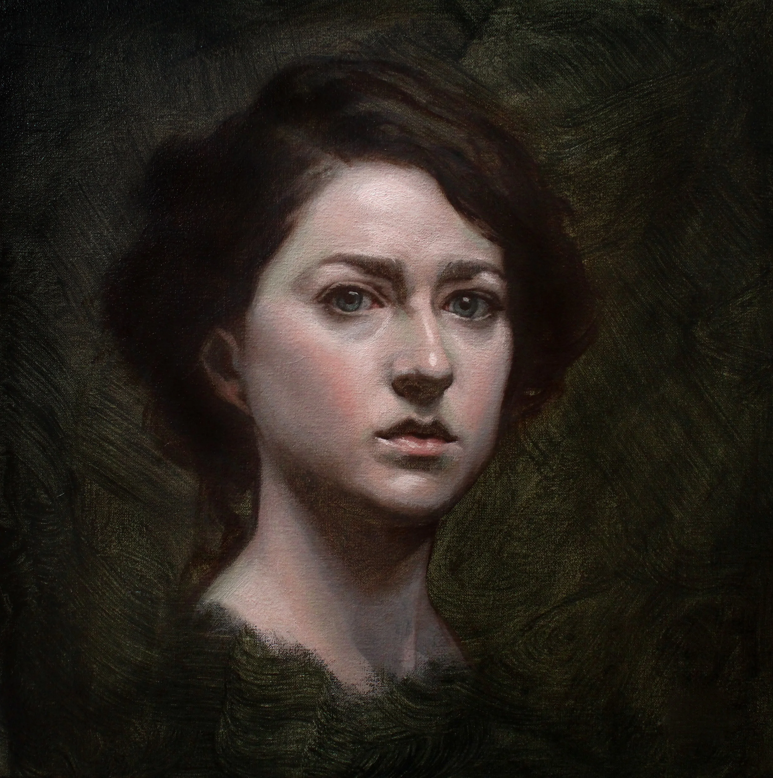 'Self Portrait in Green'