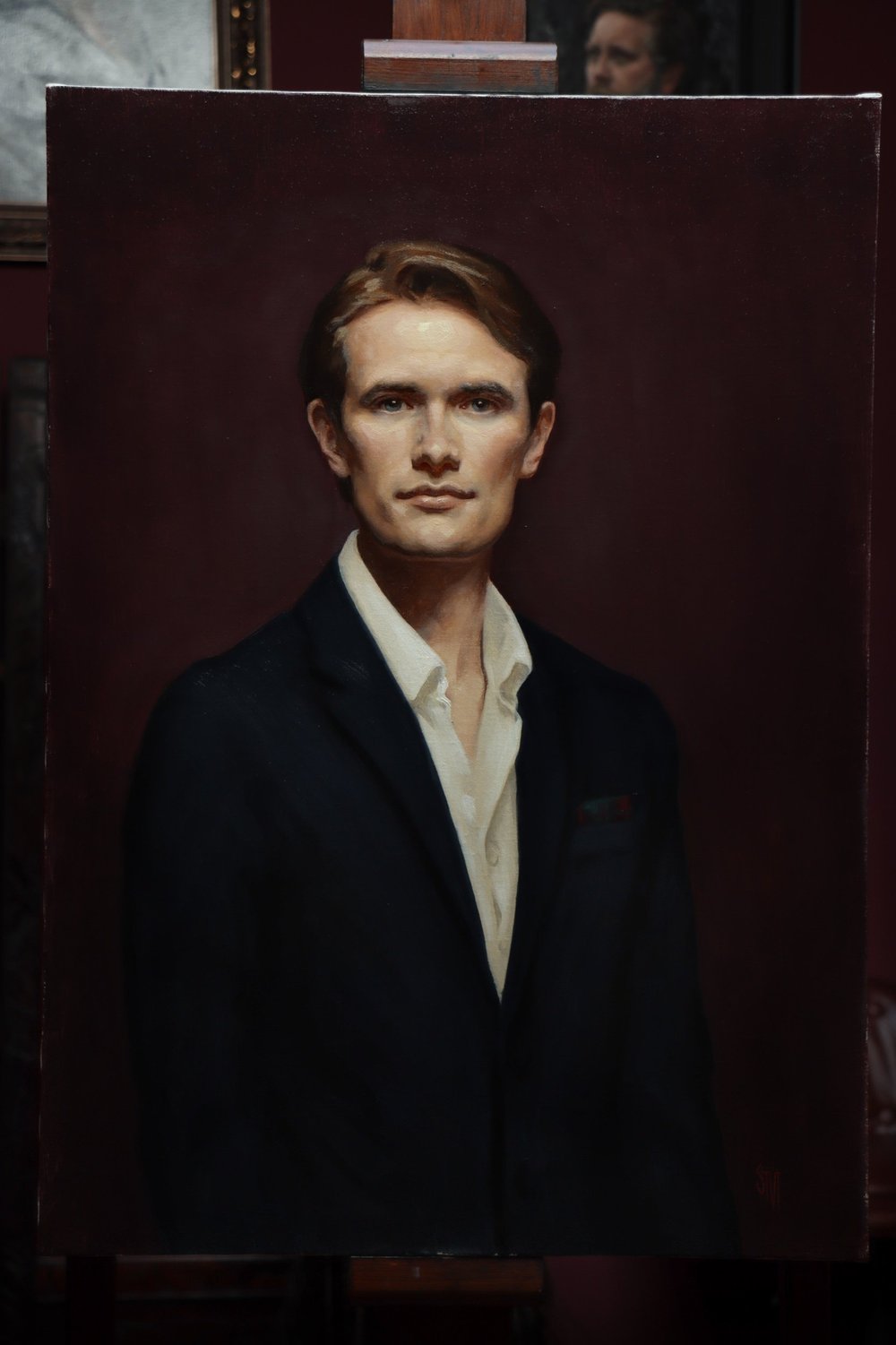 sara brown evening dress painting Tender Is The Night Painting by Sarah Barker Brown