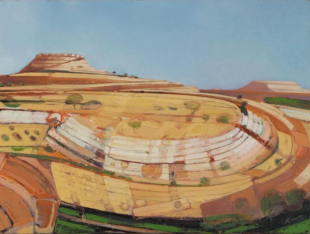 ’DESERT MESA NO.2 - THE ANDALUSIA SERIES’ Oil on Canvas. 24x18”. 2003