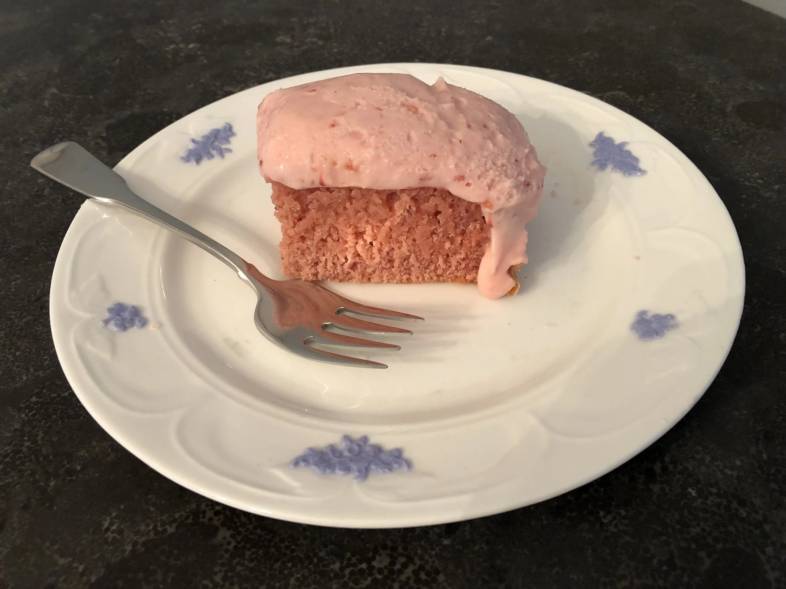 Strawberry Cake with Cream Cheese Frosting