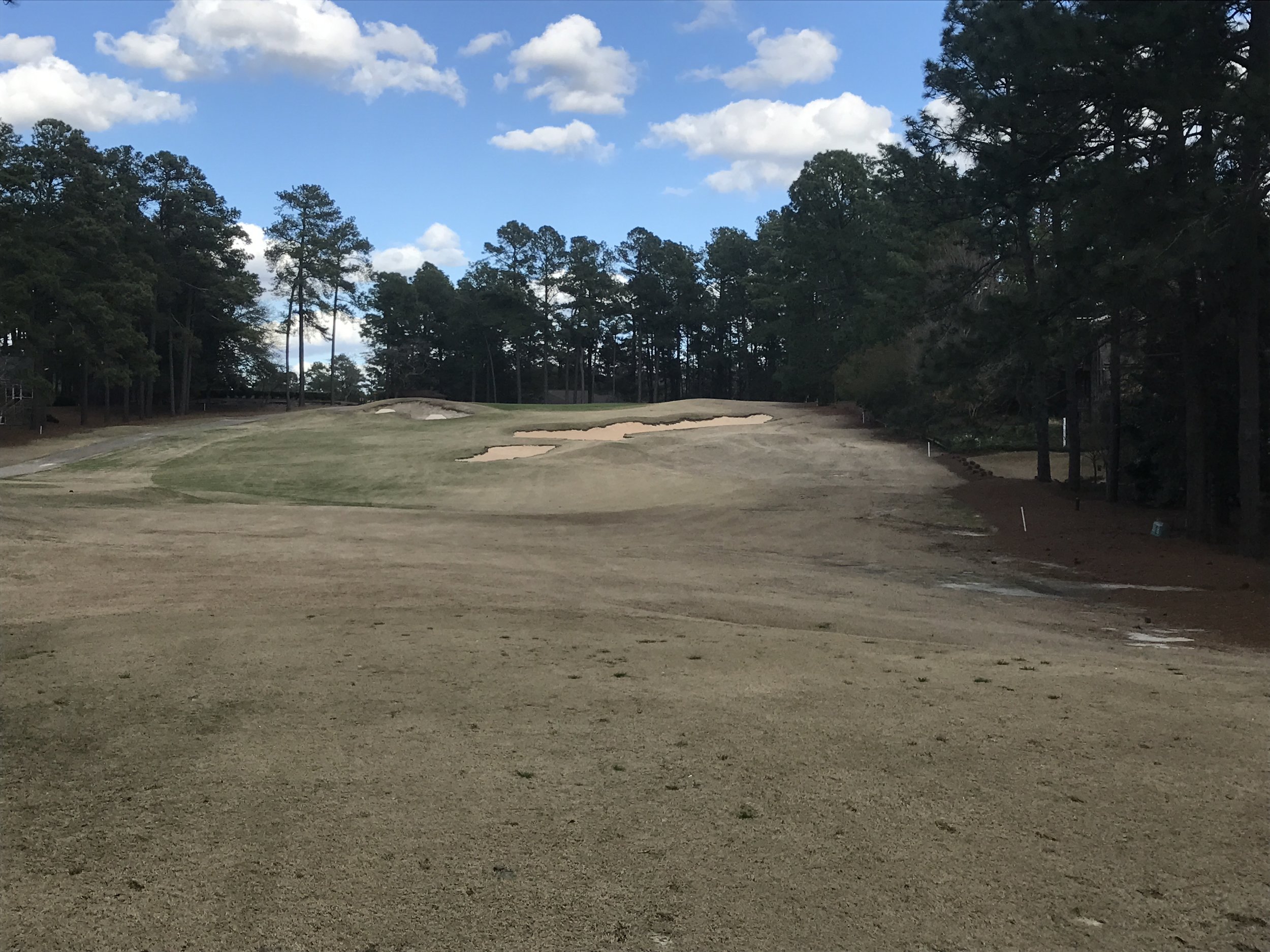  restored bunkers on par 3 14th hole on course 3 