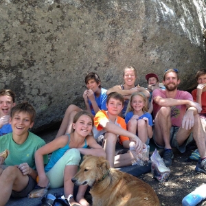 Beta Bouldering Team during a workshop at Black Mountain, CA.