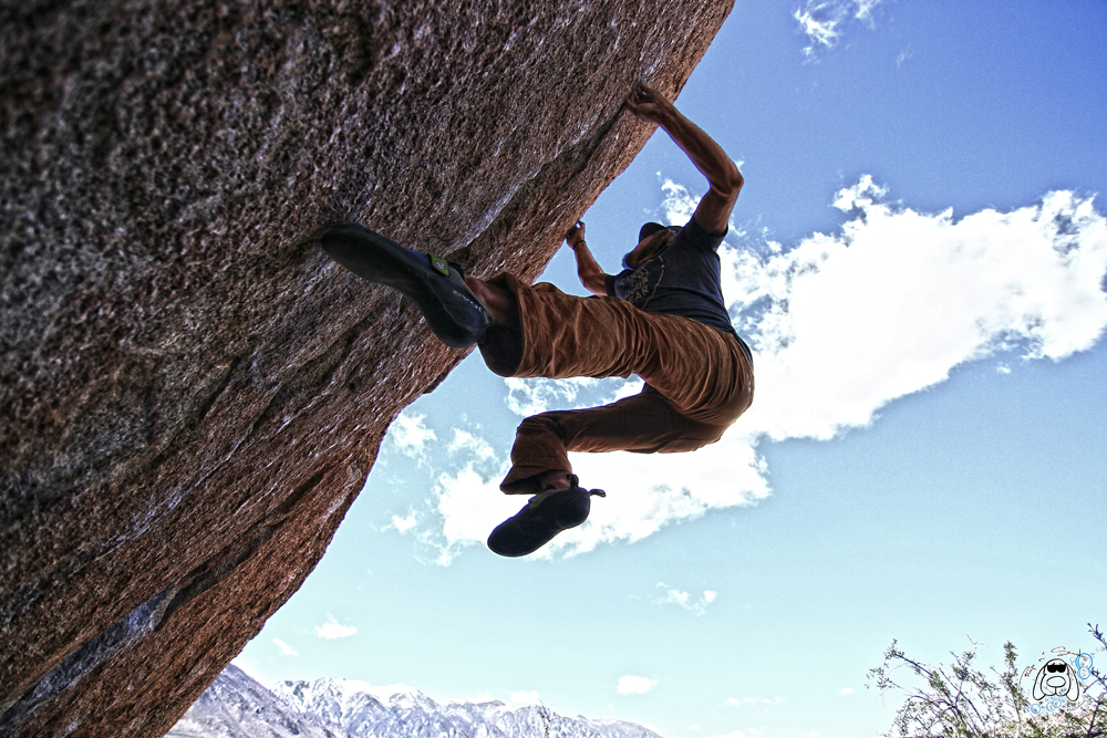Paul Roberts sending Michael Cane V9. Photo: Colby Elliot.