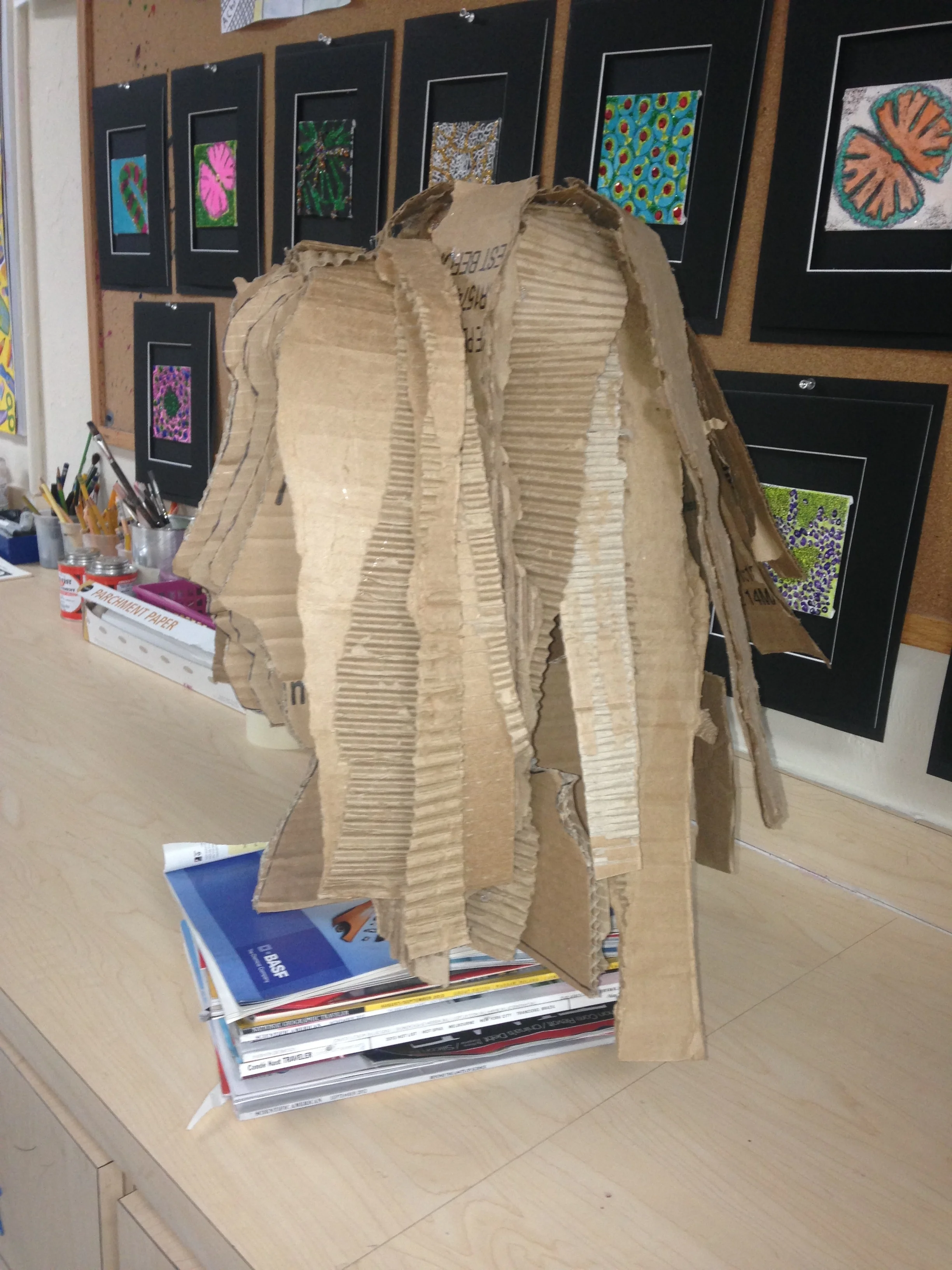                       CARDBOARD SCULPTURE