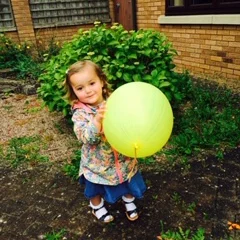 Evie before she was diagnosed.