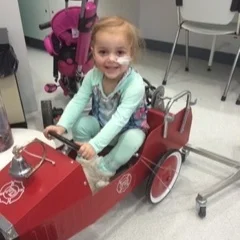 Evie started treatment on Christmas Eve
