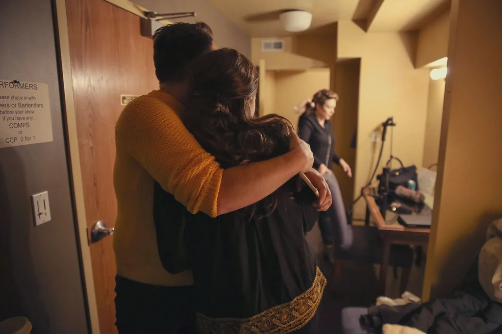 Preshow hug from Alex