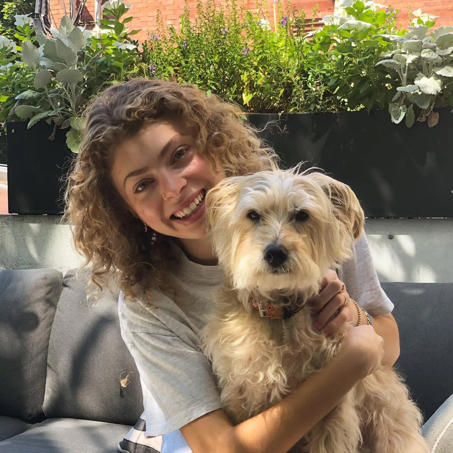 Got my girl back home for a minute and Rufus couldn&rsquo;t be happier. 💕