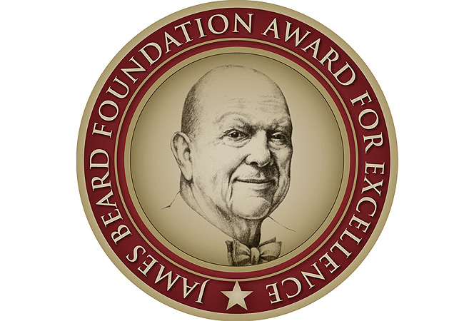 James Beard Foundation Awards Winner, Outstanding Restaurant Design Award, 2010 Finalist, Outstanding Restaurant Design Award, 2002