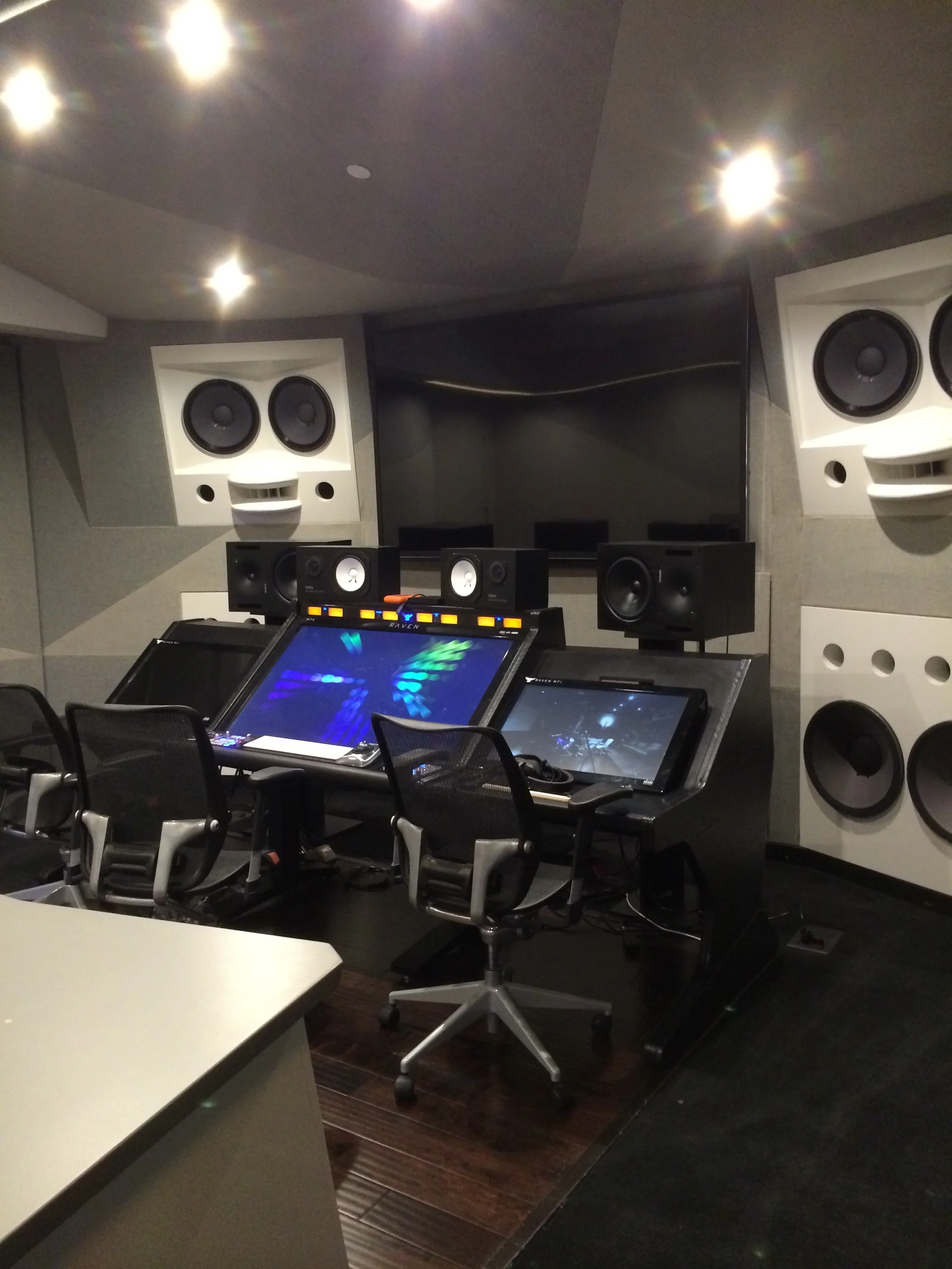 studio b custom speakers and raven boards