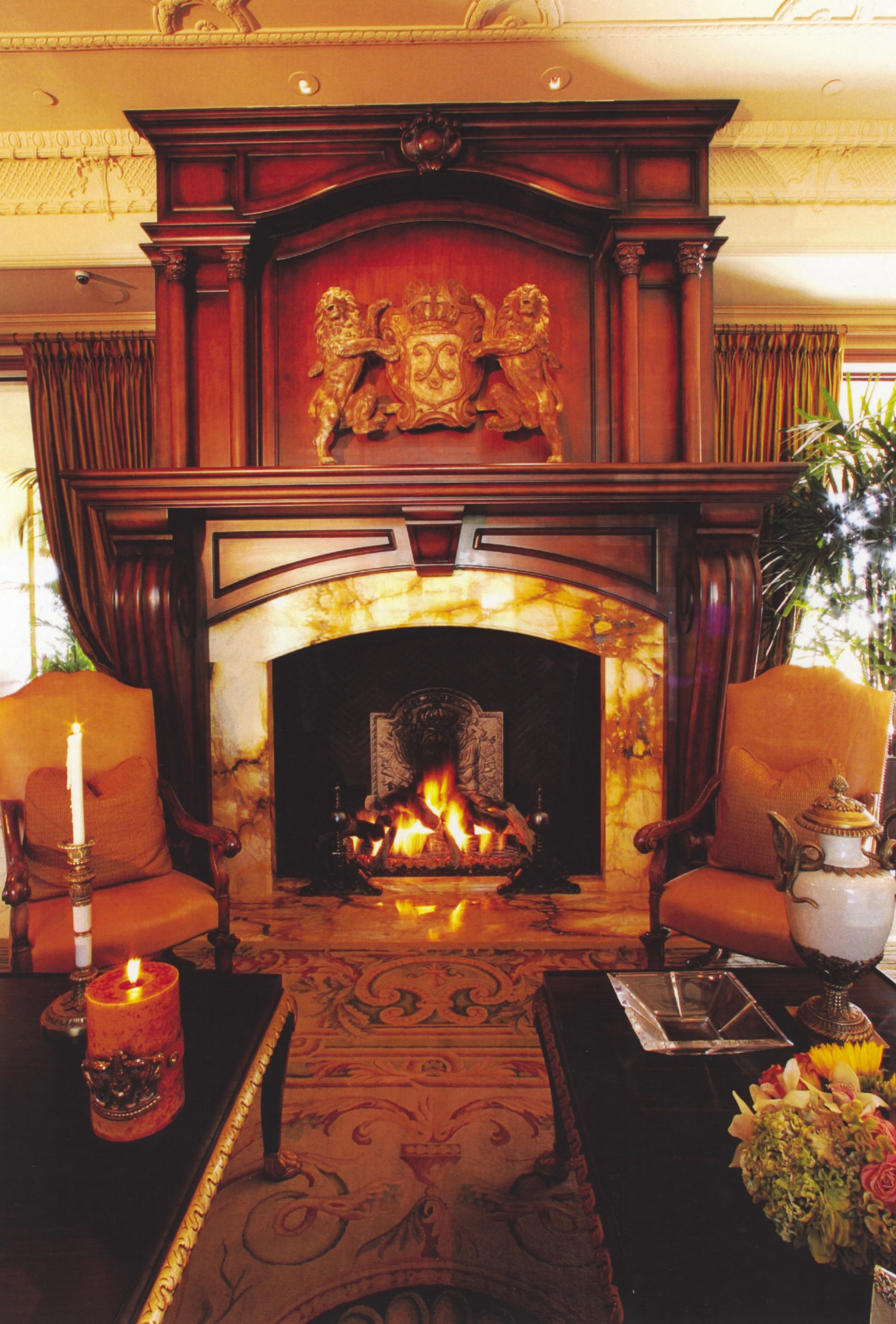 fireplace detail