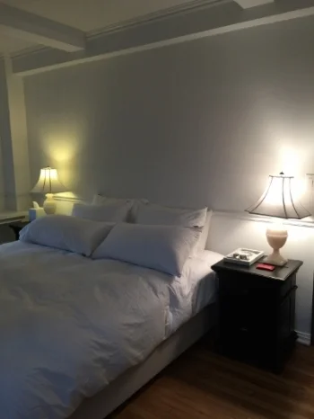Bedroom antique alabaster bedside lamps