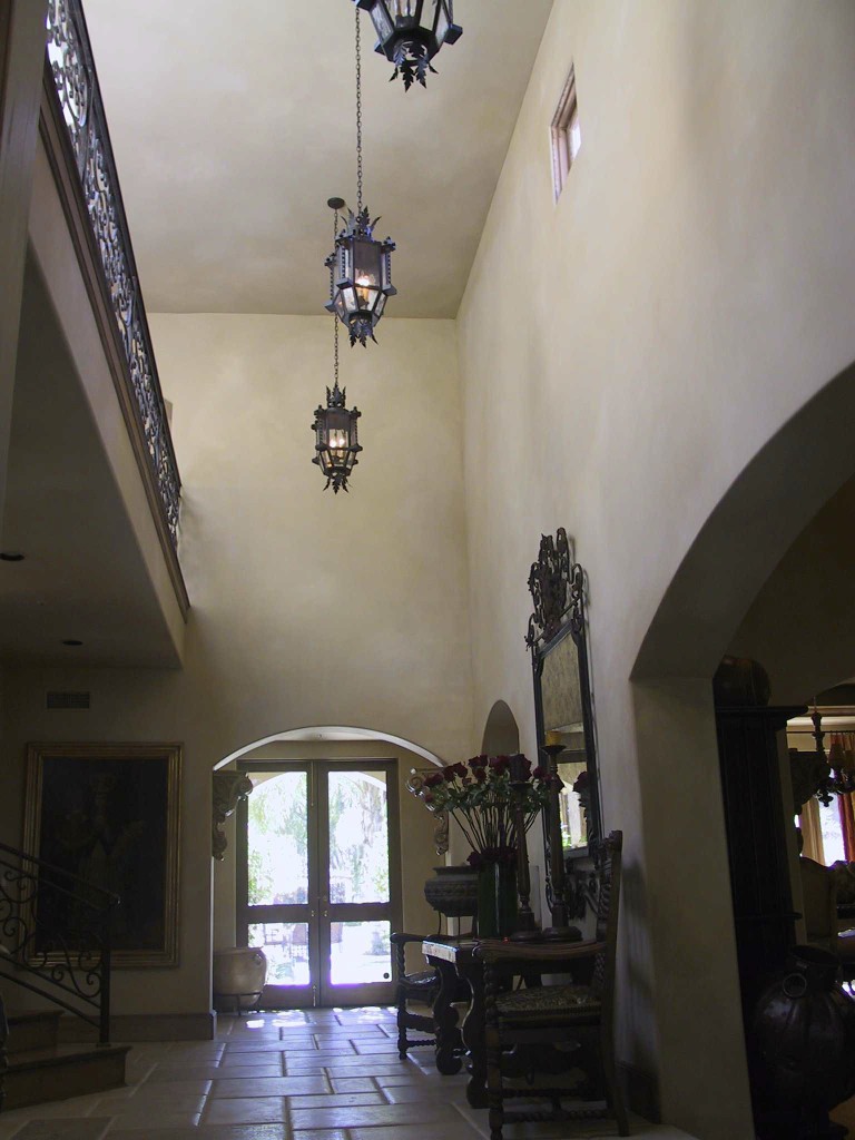 entry hall to backyard