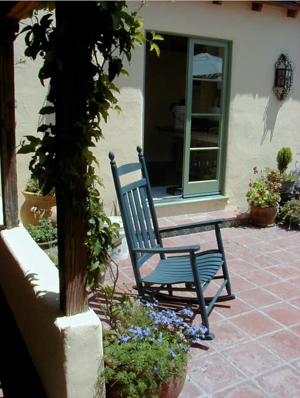 central courtyard off the kitchen