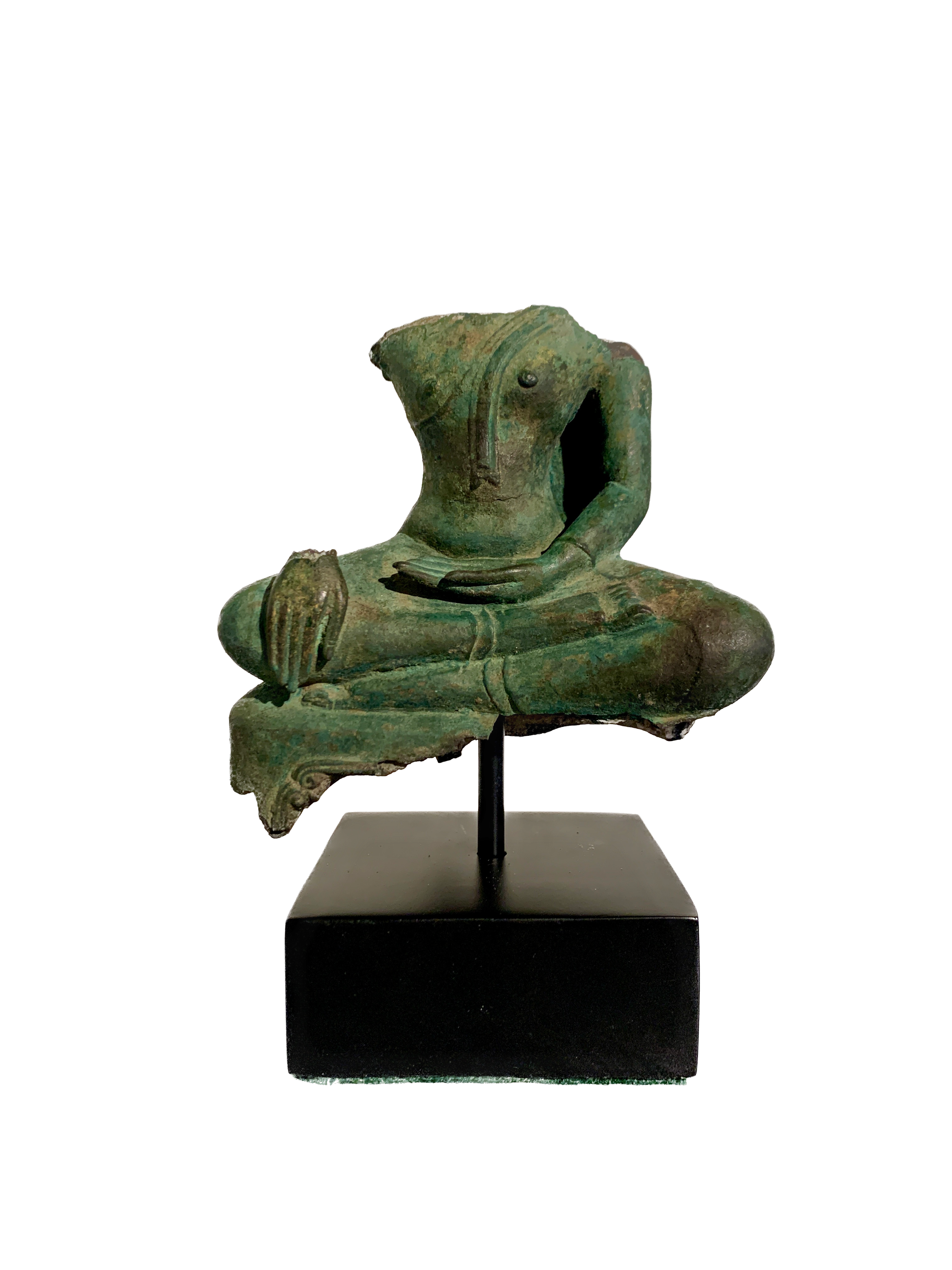 Lotus Thai Bronze Buddha Torso  Background Removed.png