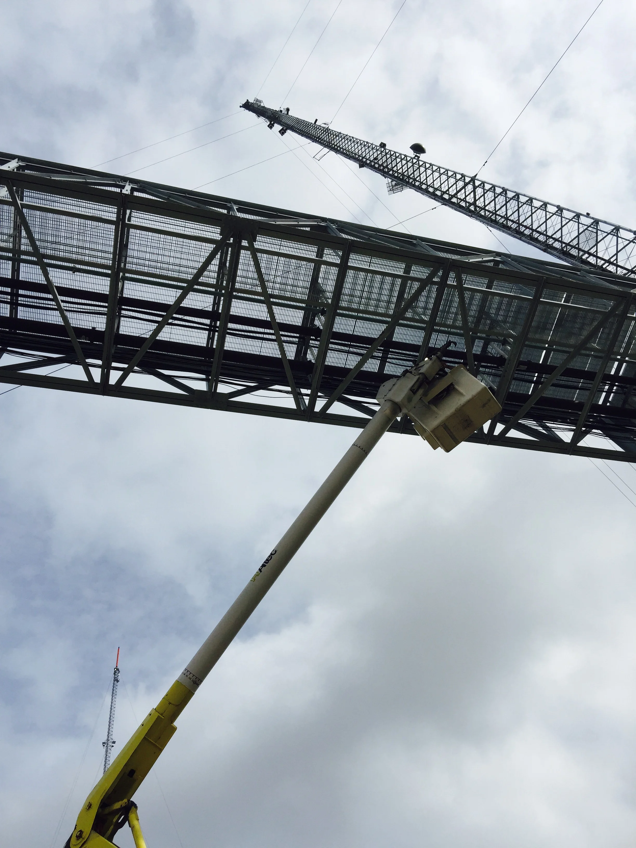 1,223 Feet to the top.... we didn't have to go that high. 