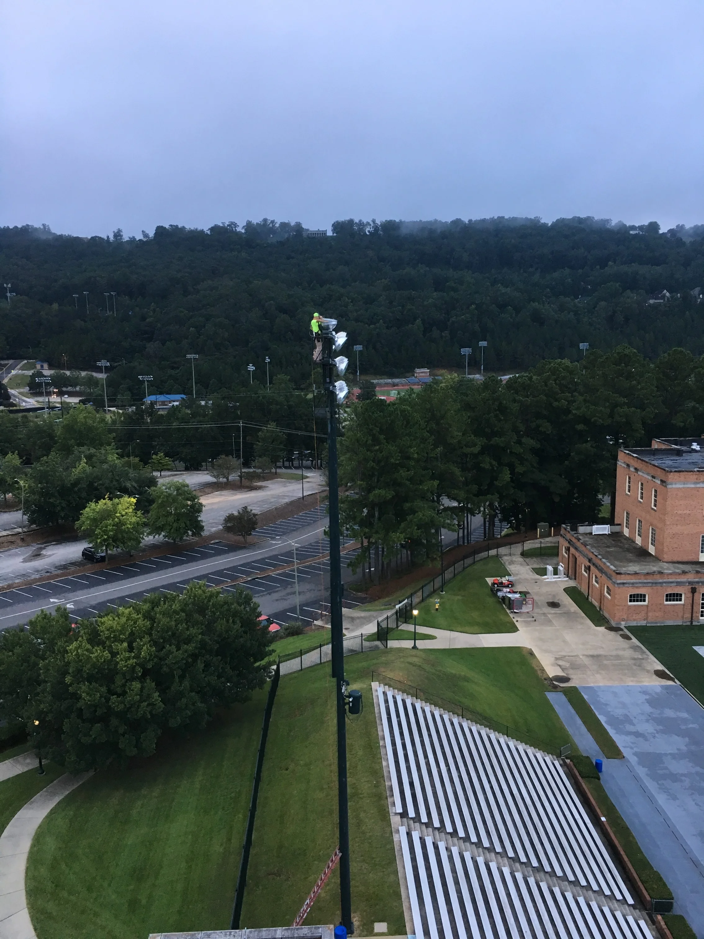Changing Sports Lights at Samford University!