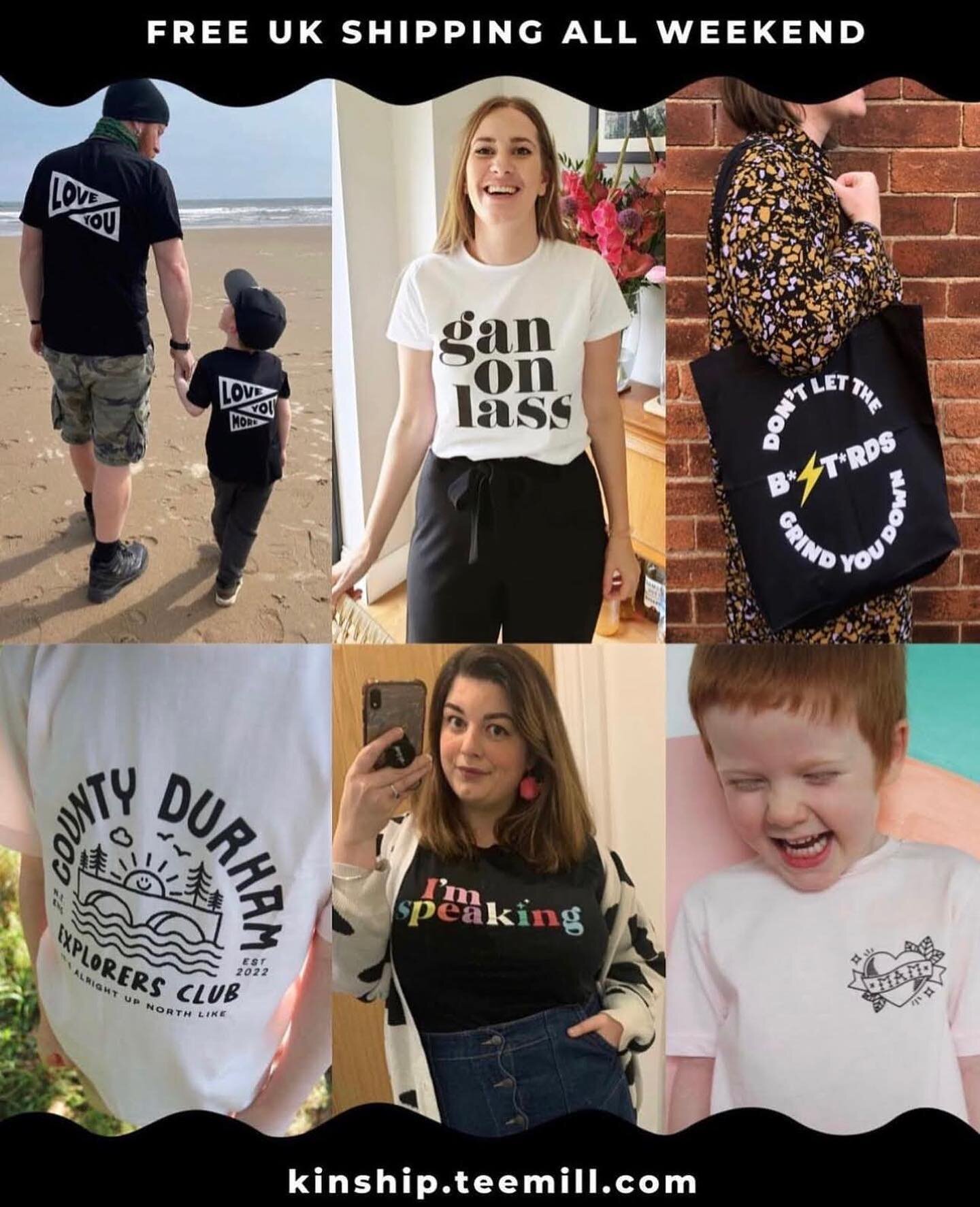 FREE UK SHIPPING NOW LIVE 💌 From now until midnight Sun 4th Feb, get free UK shipping on our Teemill store. Includes clothing, prints, accessories and &lsquo;create your own&rsquo;. All our clothing is 100% organic cotton, printed on demand in the U