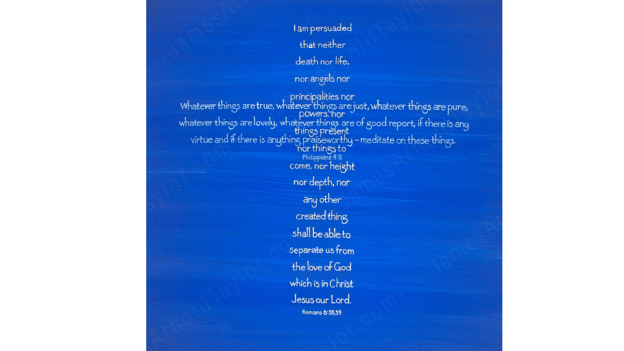 "No Matter What..." (clay paint on canvas 4' x 4') By James Arnold Taylor 2012