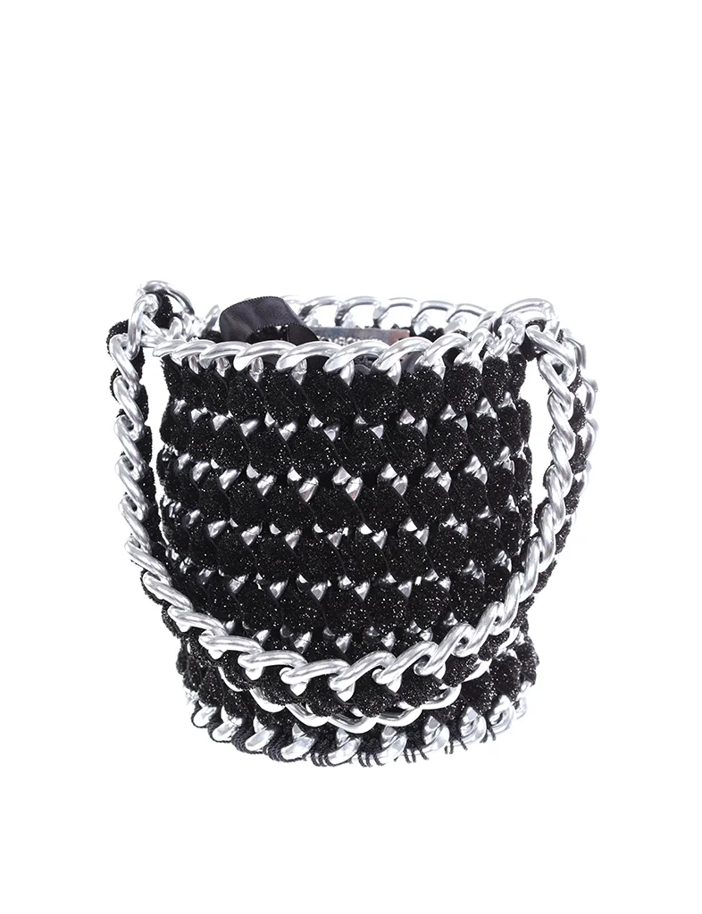 black shimmer bucket silver chain.jpg