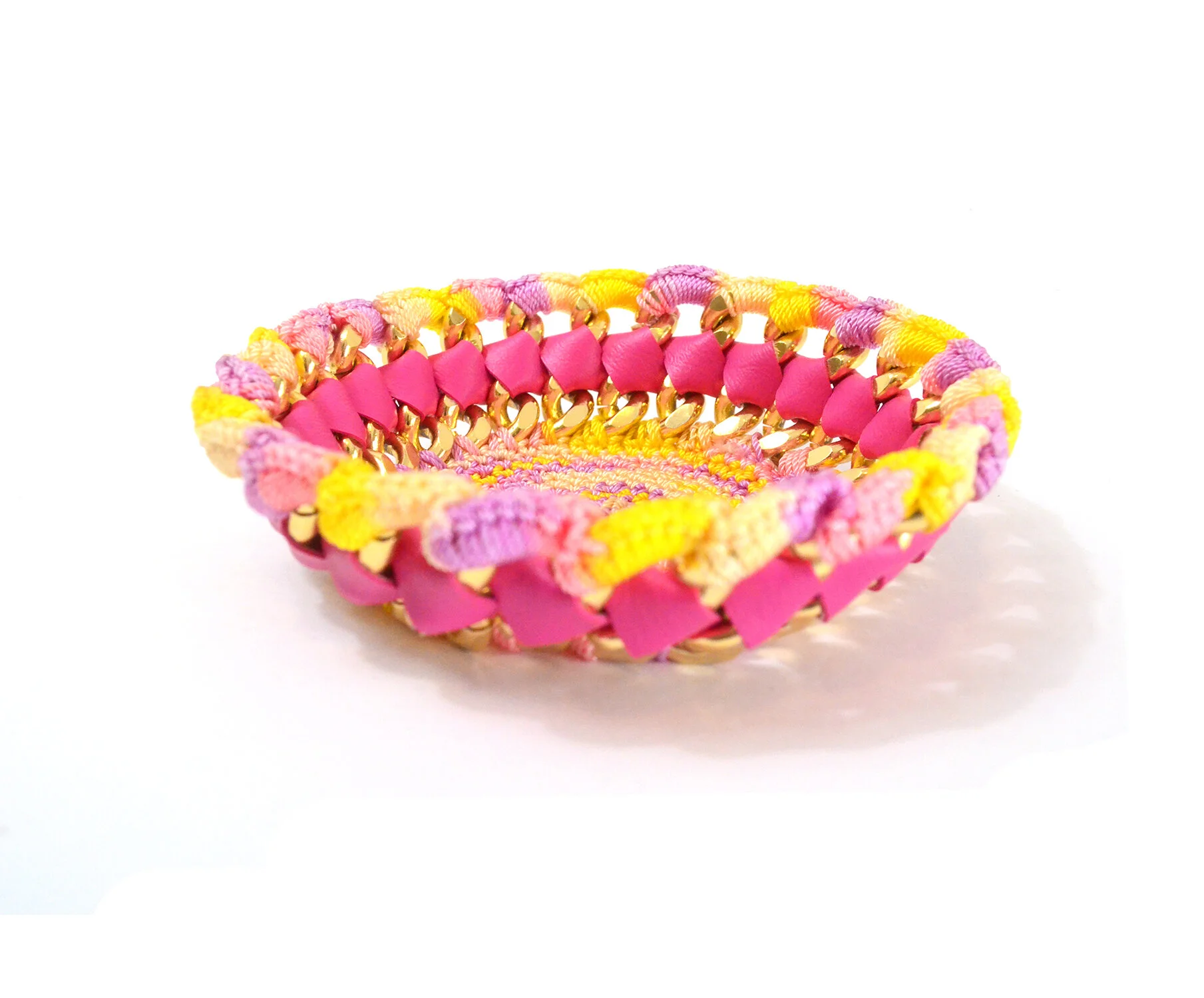 Pink Multi-Colored Bowl